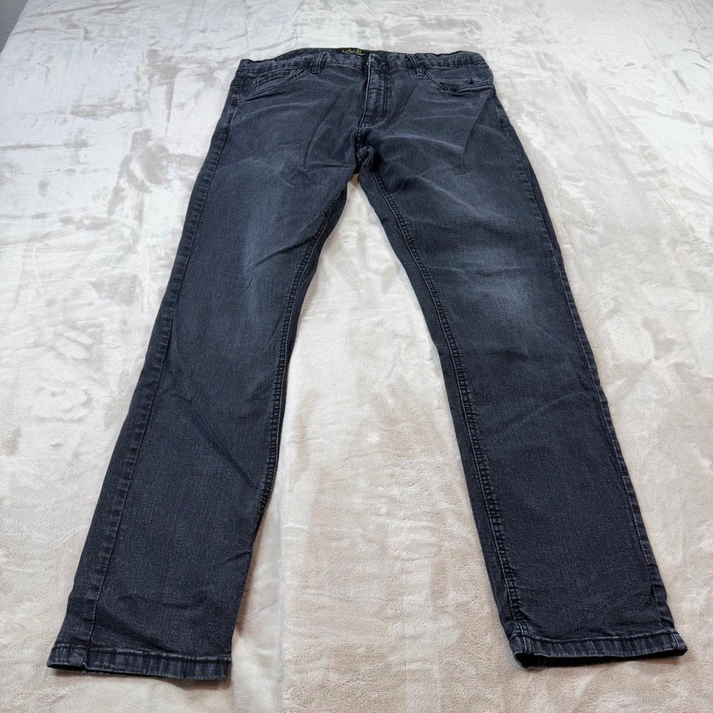 Urban Star Premium Apparel Mens Black Straight Leg Stretch Jean 38x32 02513692CU